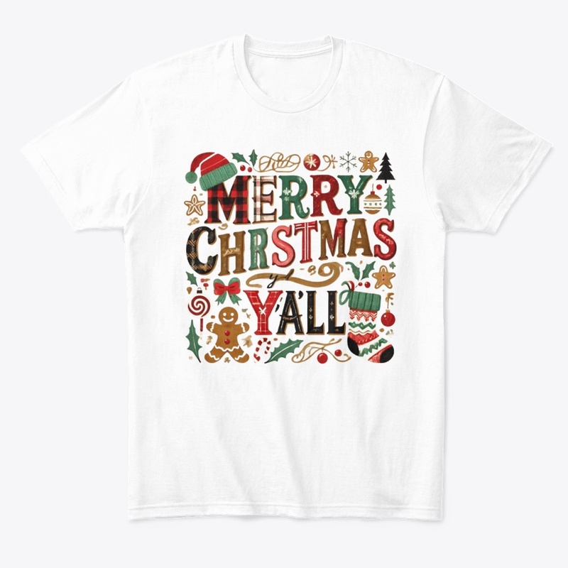 "Merry Christmas Y'all Festive"