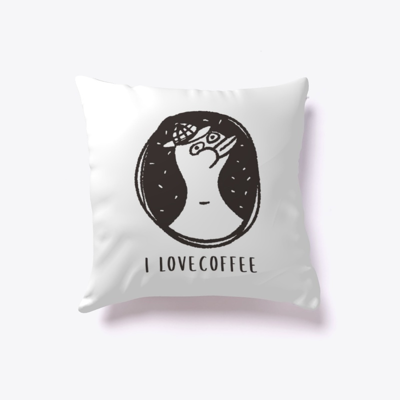 I love coffee funny duck
