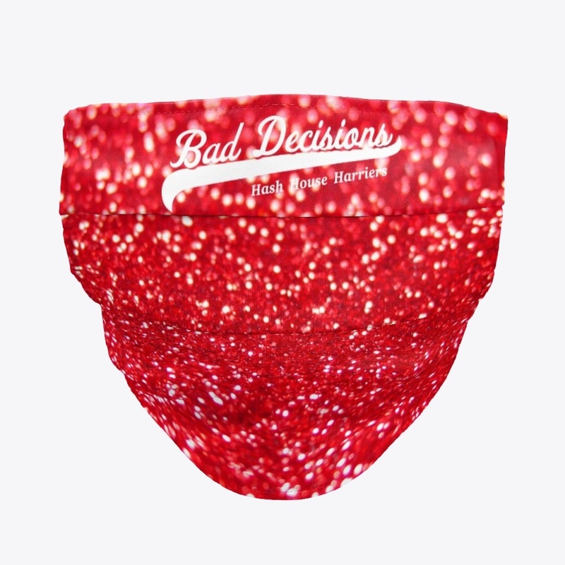 Red Glitter Mask