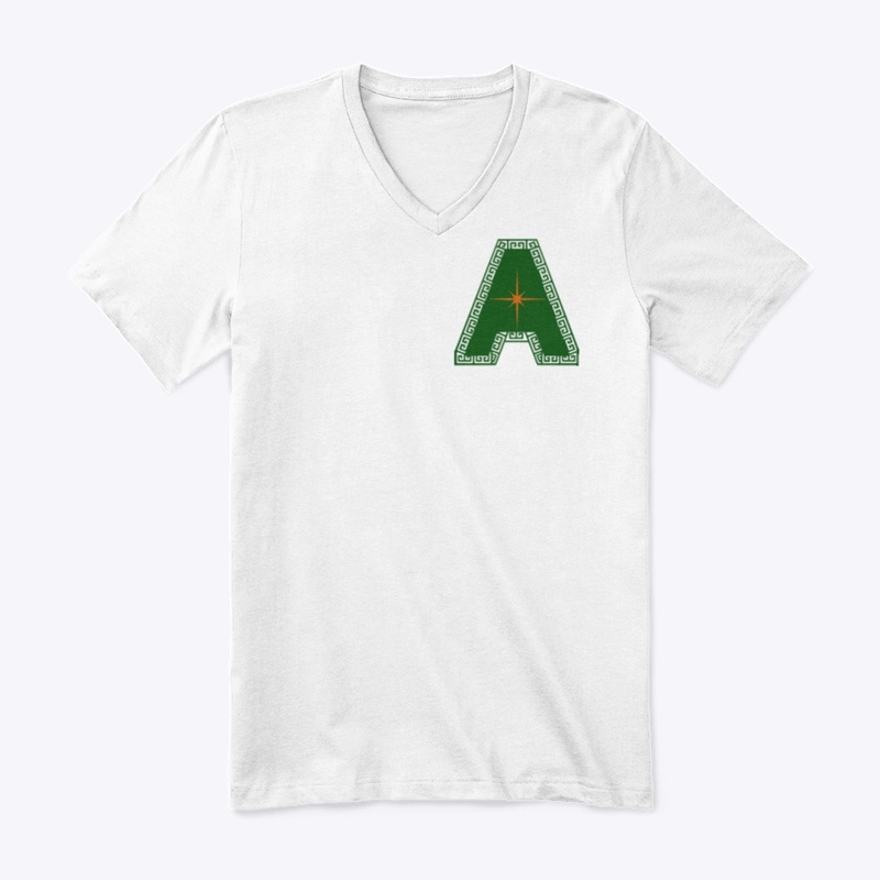 Green and Orange Amblle A Men Shirt