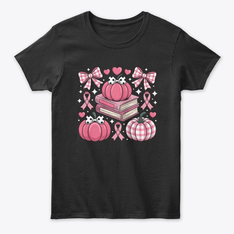 Pink Ribbon Pumpkin Book
