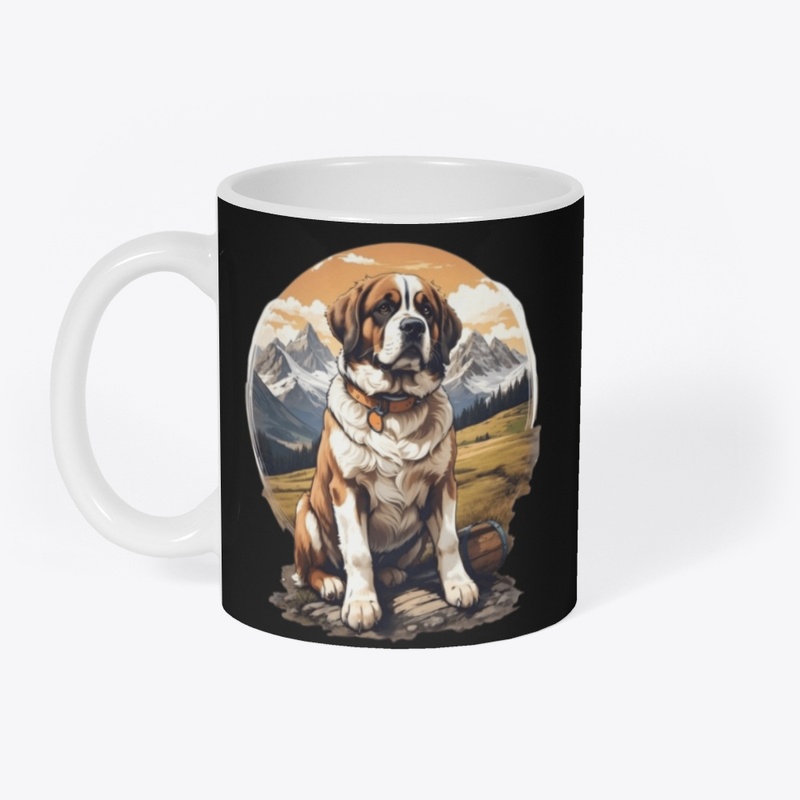 A T-shirt with a dog in it