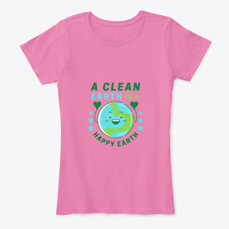 A clean Earth is a Happy Earth(Earthday)