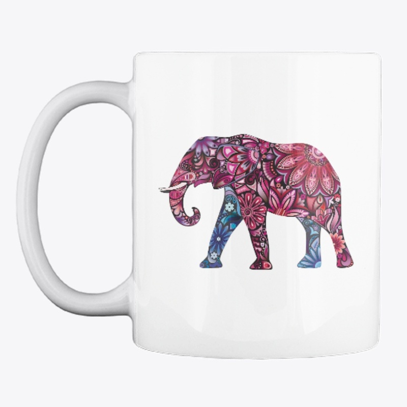 Pink Colorful Elephant  Design Products