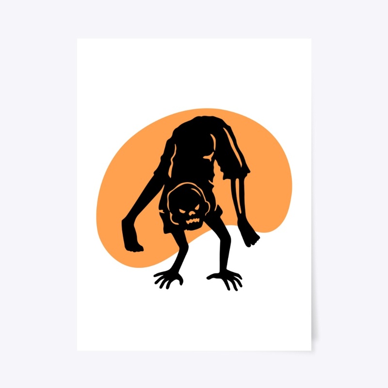 Vintage Orange Sunset Creature Tee