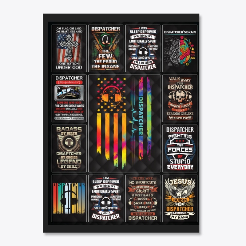 Awesome Dispatcher Collage Blanket