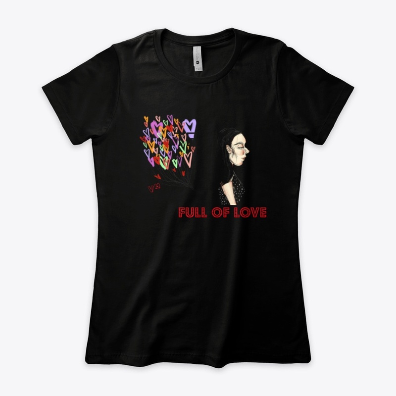 Full of love in black by Valeria Herrera