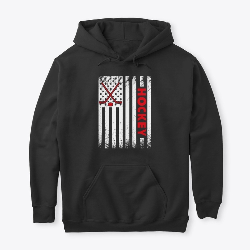 Hockey Stick American Flag USA Gifts