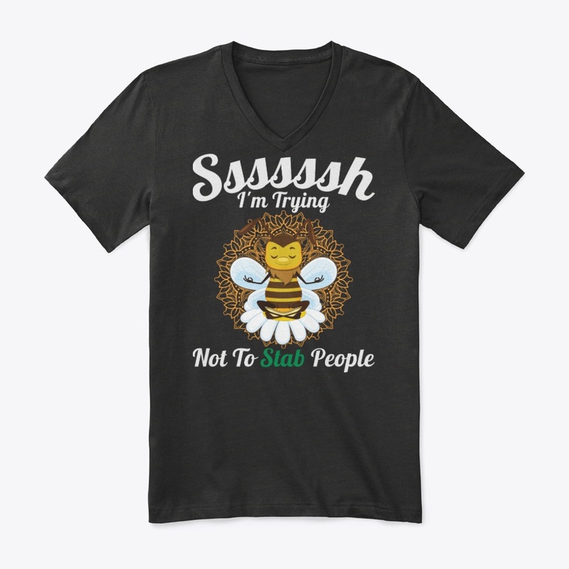 Introvert And Bee Lover Gift, Not Stab
