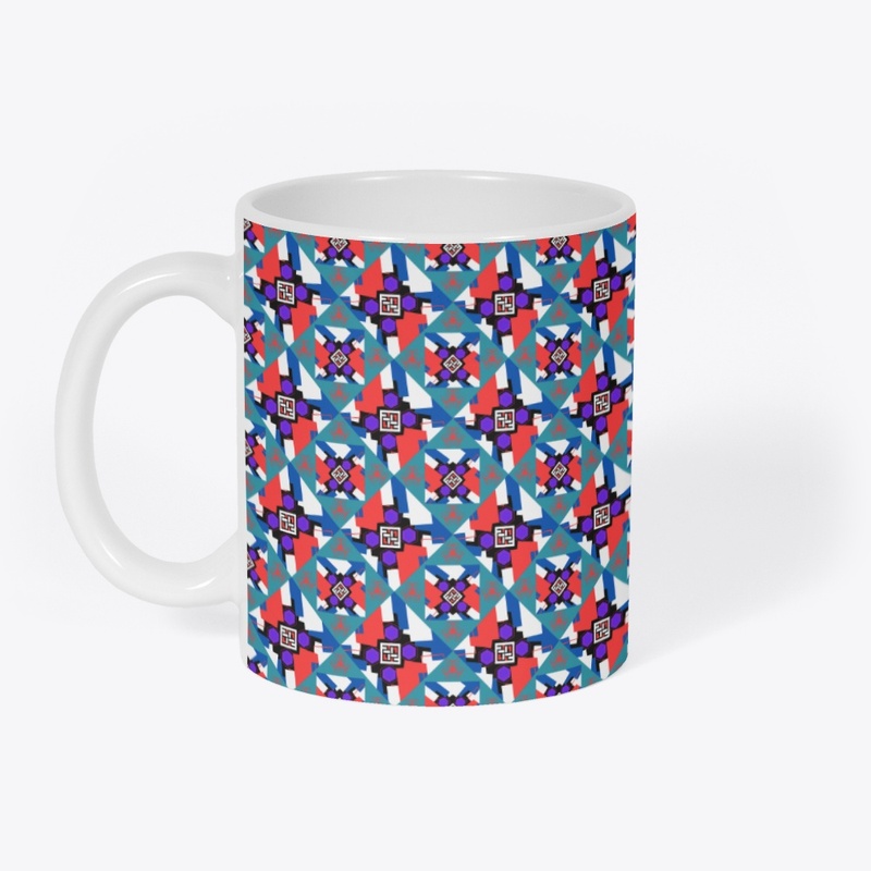 Geometric Art, Vibrant Shapes, Seamless