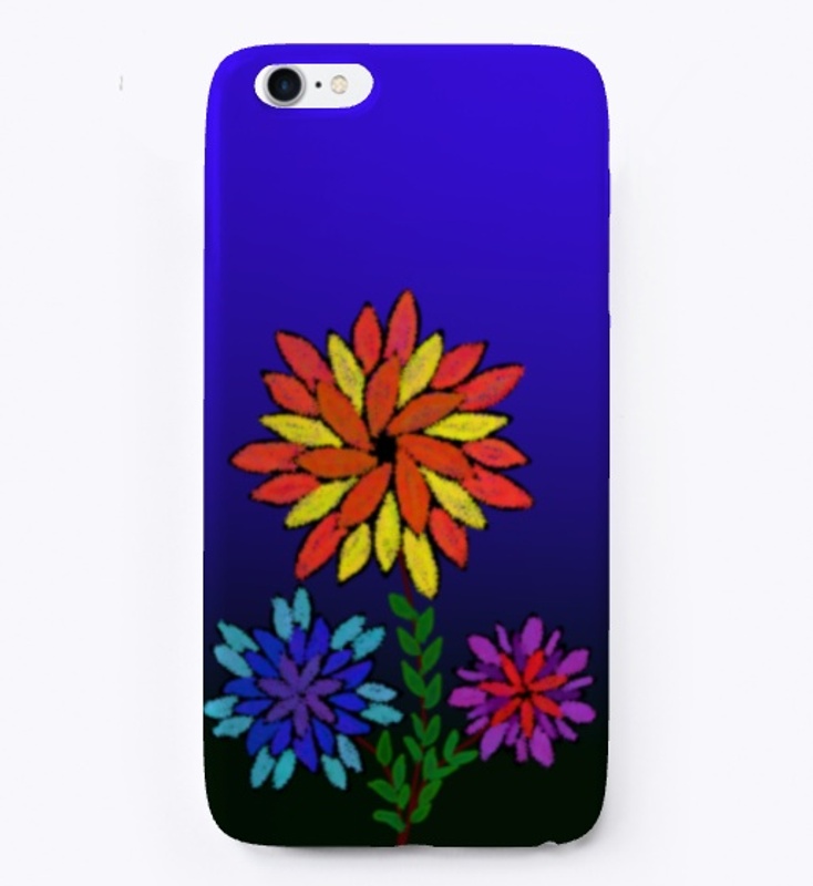 Multi colored flower in a night backdrop