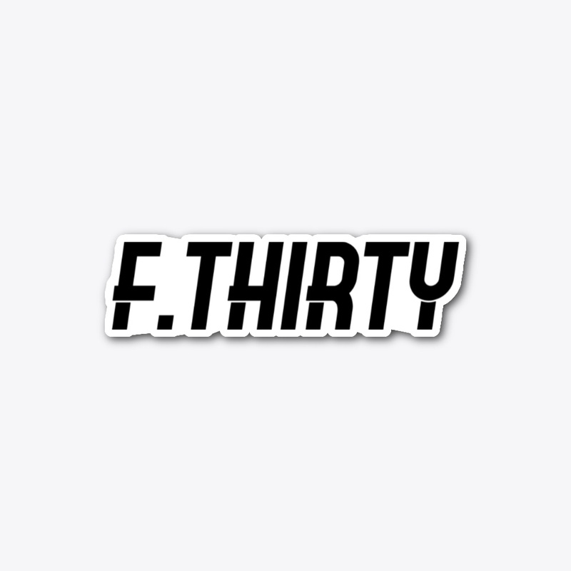 Black F.THIRTY DECALS