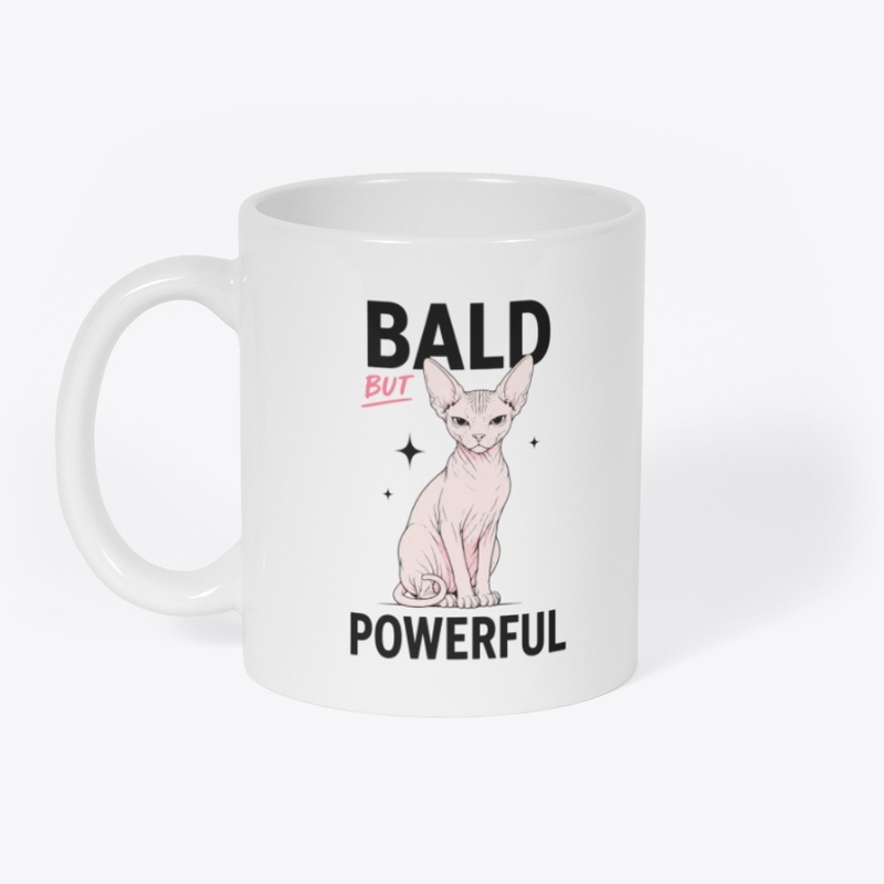 Bald But Powerful Sphynx Cat