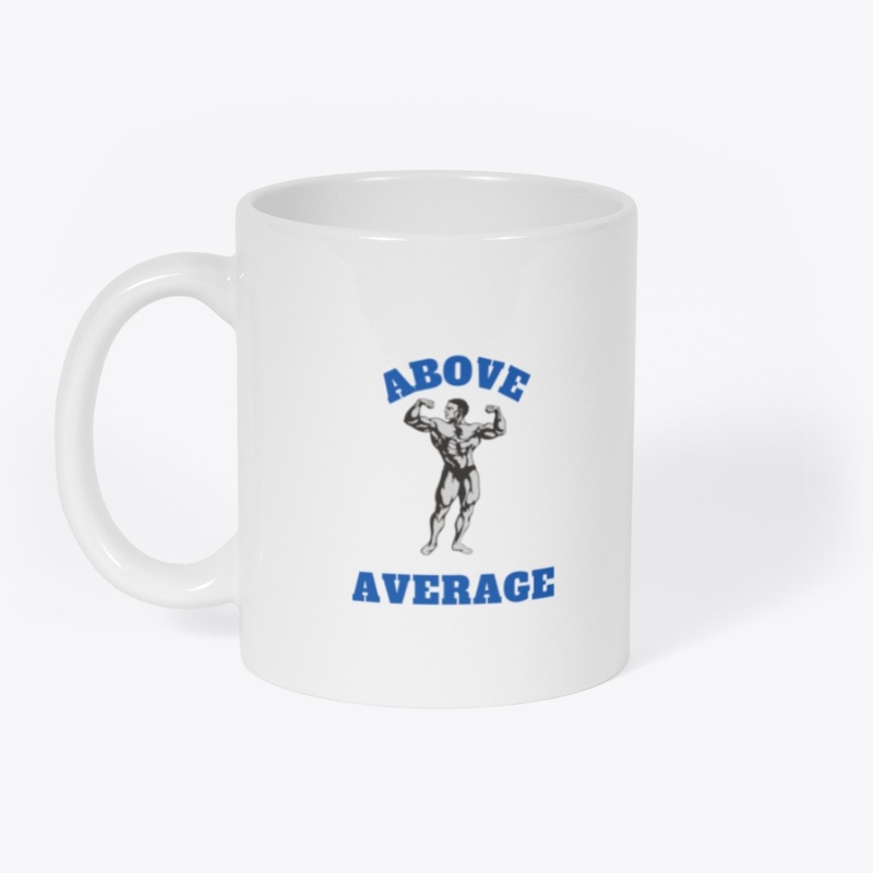 ABOVE AVERAGE SIGNATURE COFFEE MUG