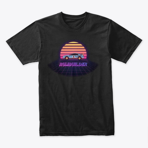 Retro Rumbuilder Shirt Black T-Shirt Front