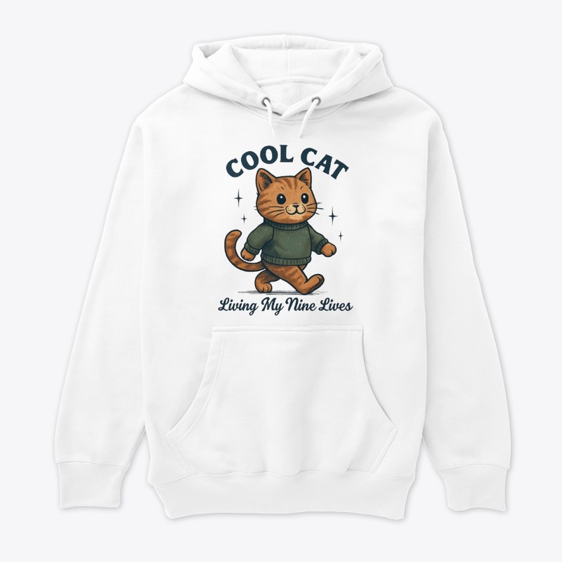 Cool Cat –Living My Nine Lives Retro Tee