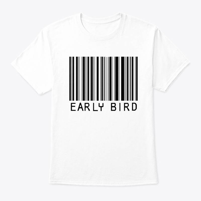 Barcode T-Shirt design early bird shirt