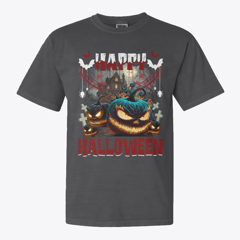 Spooky Happy Halloween Pumpkin Shirt