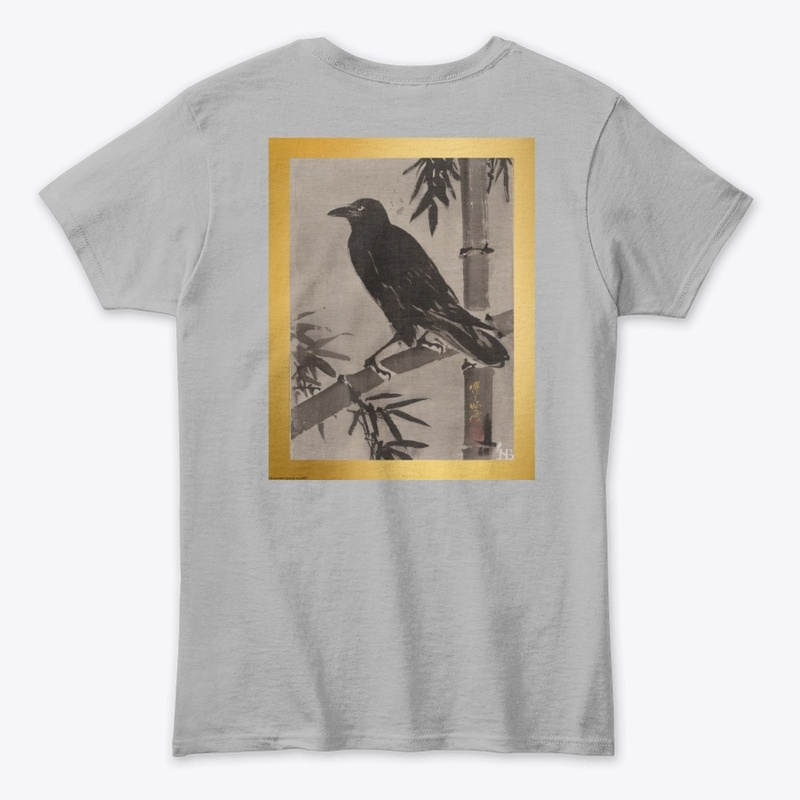 Crow on a Bamboo Branch