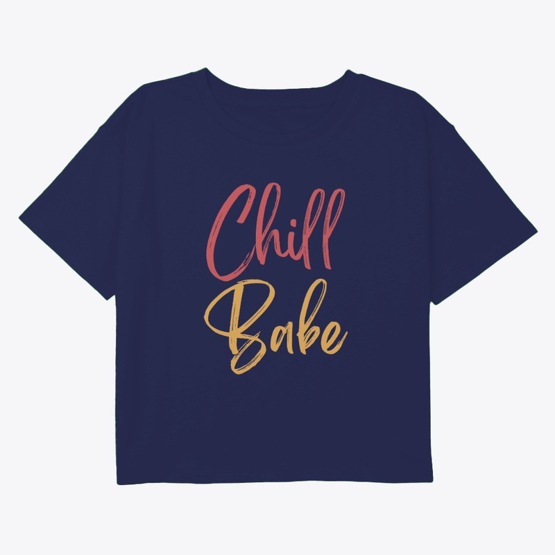 Chill Babe Crop Tee – Women’s Fit