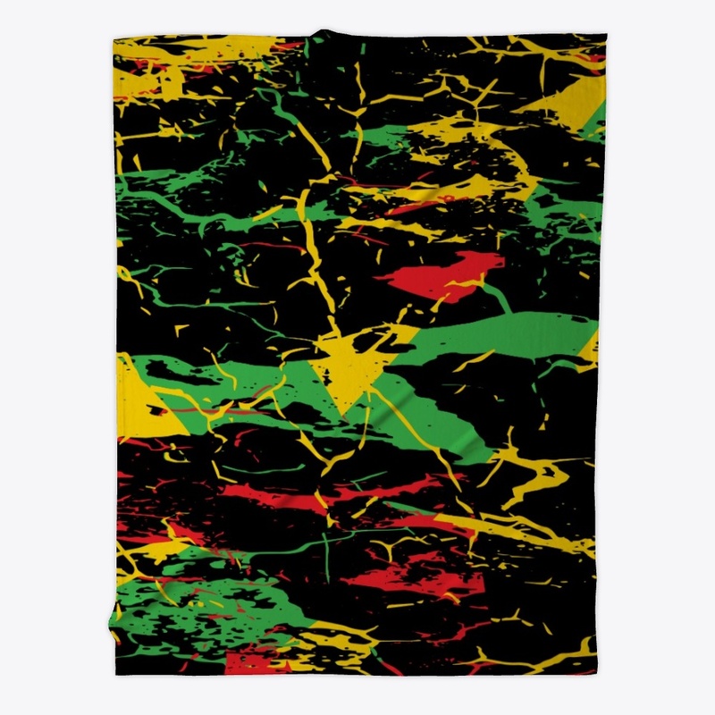 Jamaican Red Gold Green Art