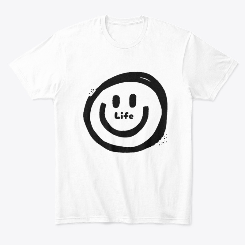 Life simple logo design t-shirt 