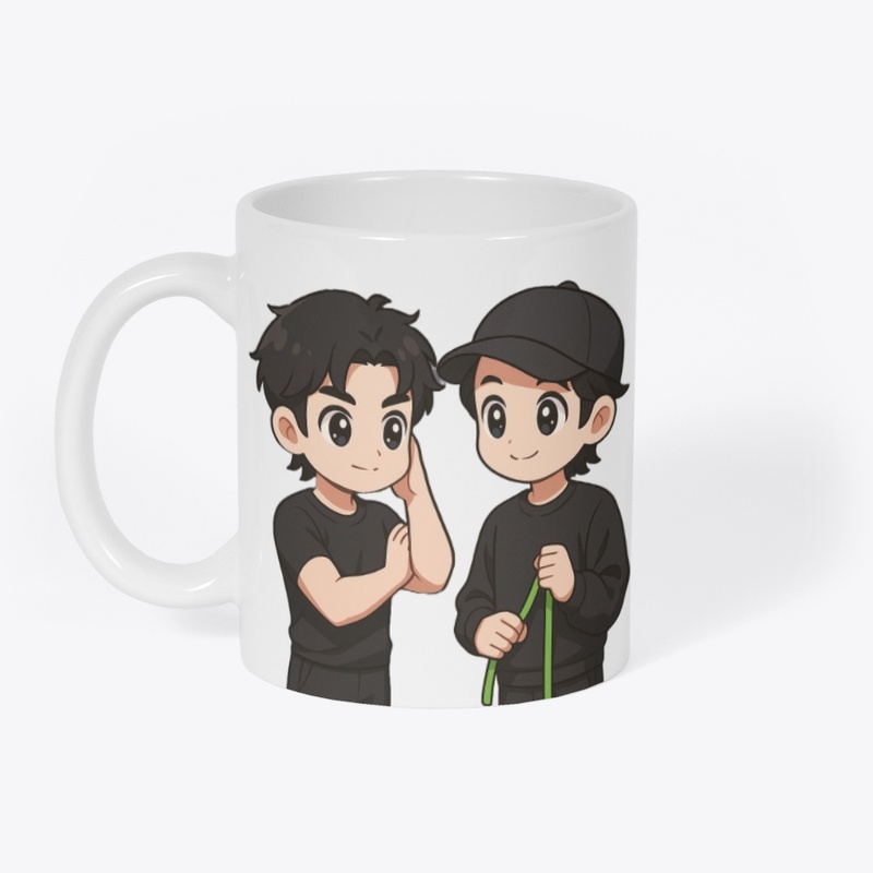 BJYX Chibi Duo | Cute Black Outfit Art