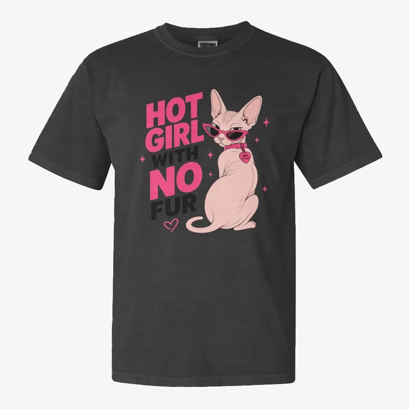 Hot Girl With No Fur Sphynx Cat