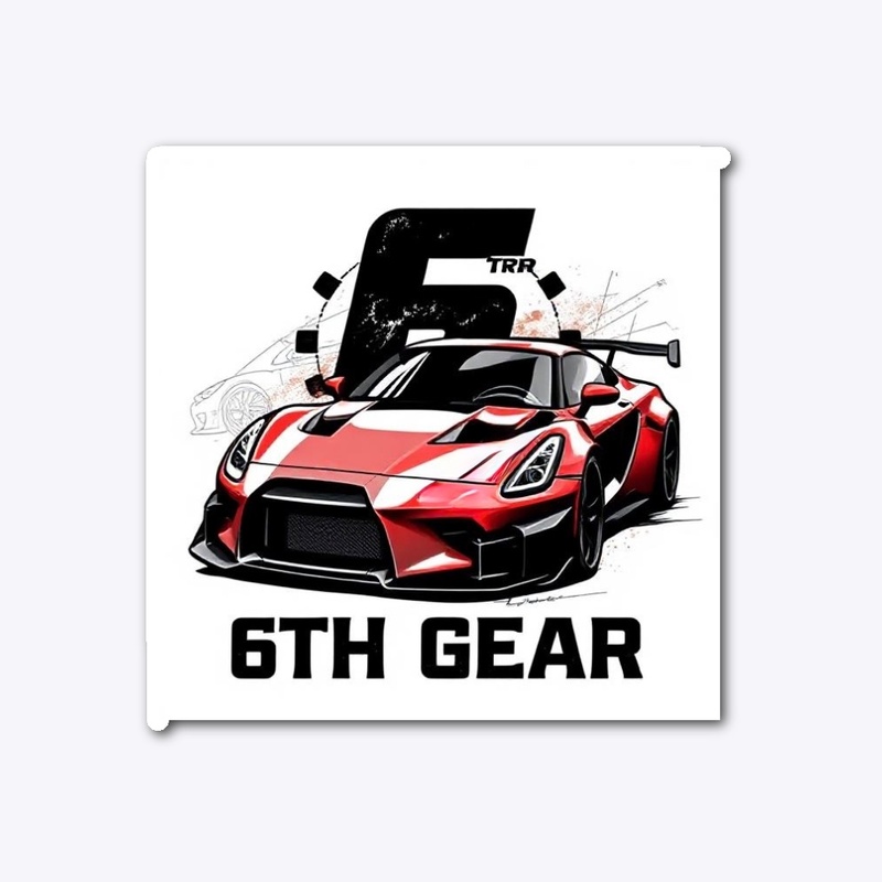 6th Gear Sticker