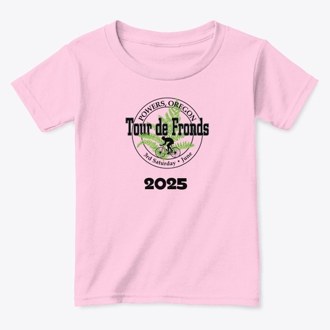 2025 Tour De Fronds Light Pink  Maglietta Front
