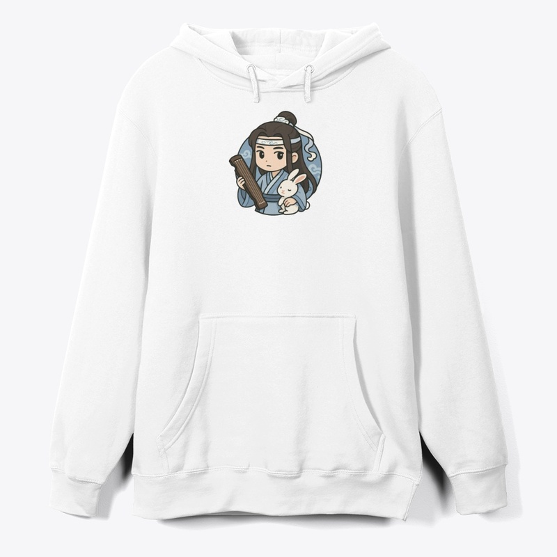 Lan Wangji Chibi Art | Guqin & Bunny