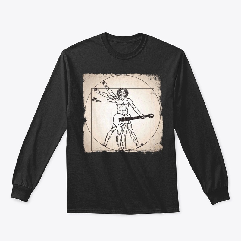 Funny Guitar Lover Gift - Vitruvian Man