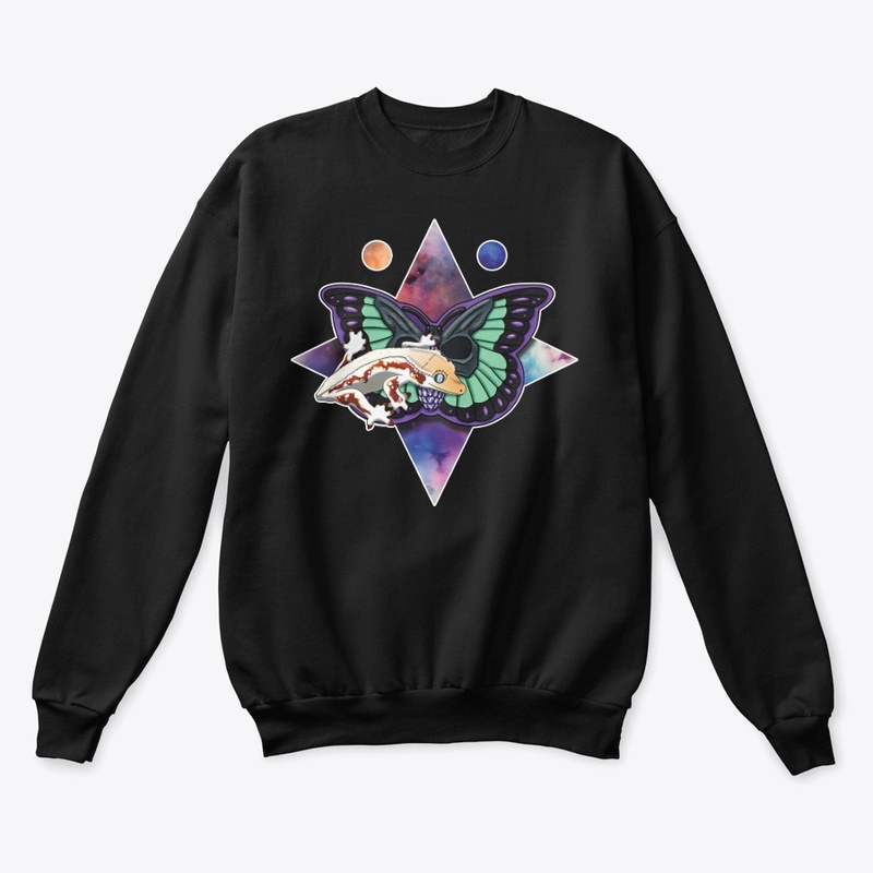 Gecko Galaxy Death Moth Merch