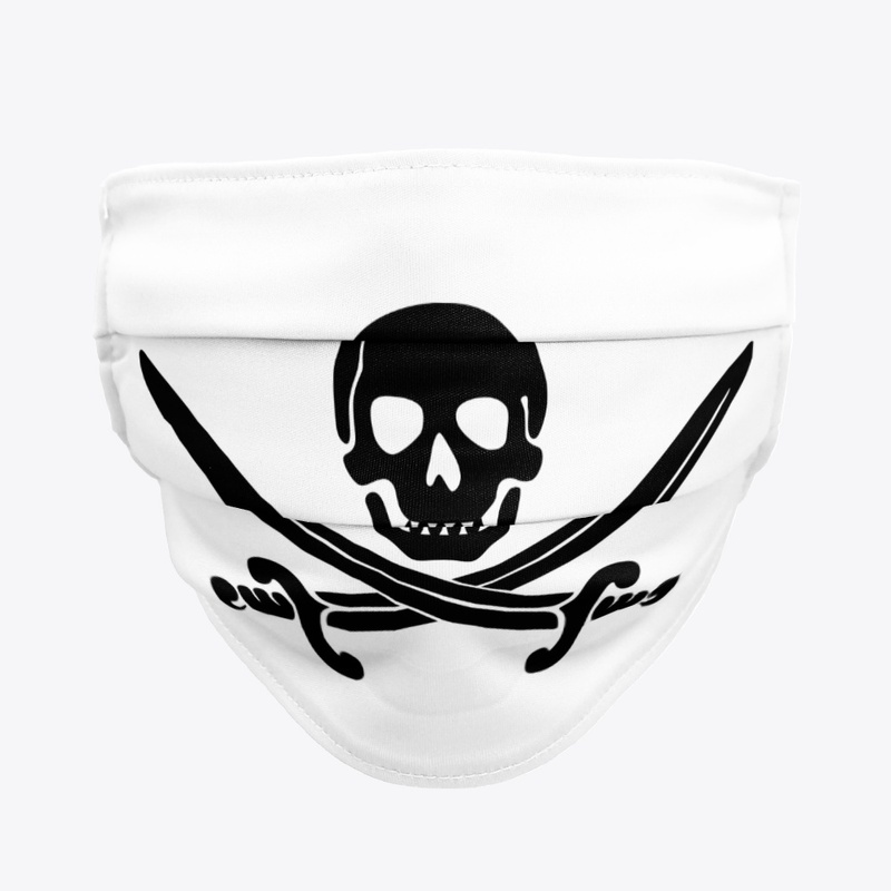 Skull pirate and sword design