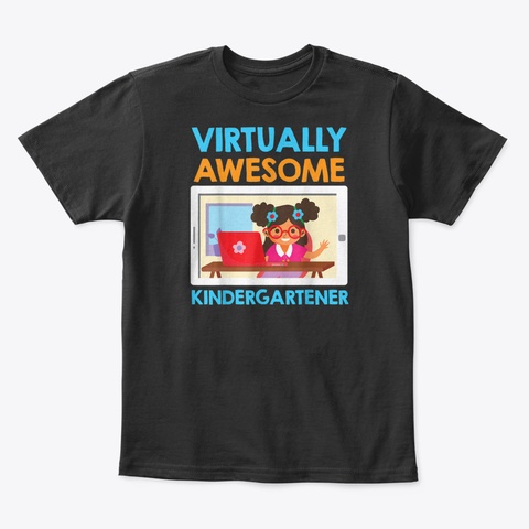 Virtual Kindergarten Funny 100 Days Of S Black Kaos Front