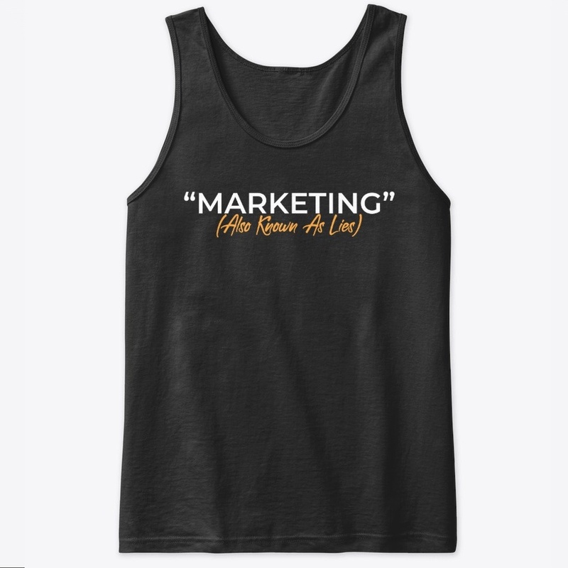 Marketing 101, White on Black