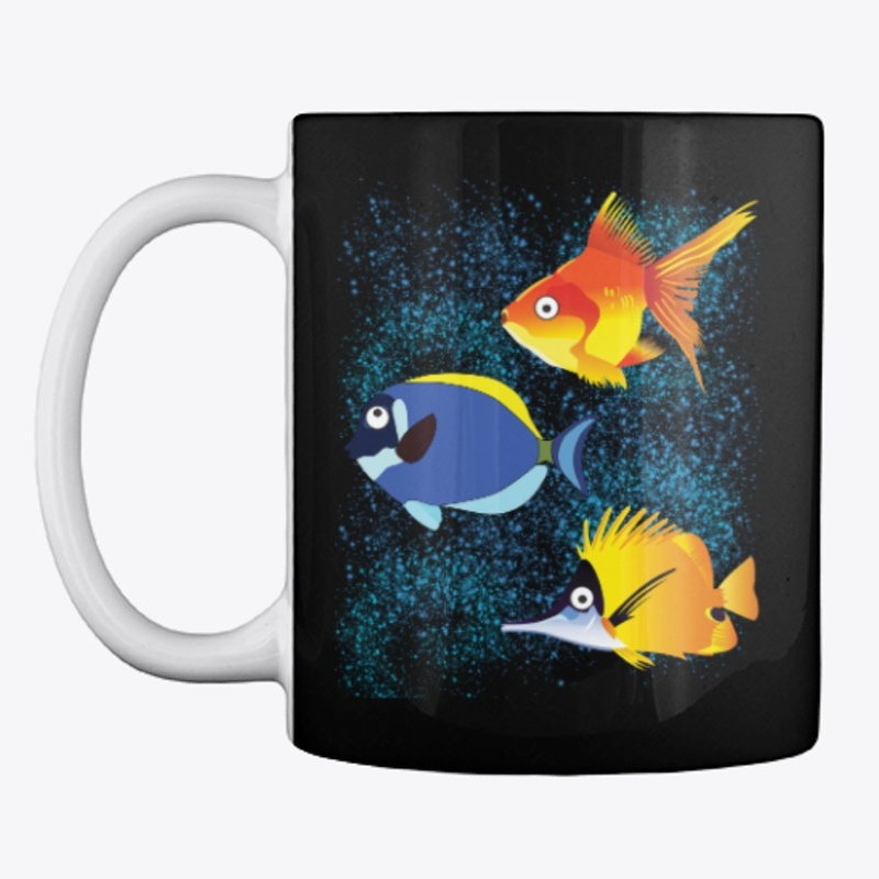 Three Colorful Fish