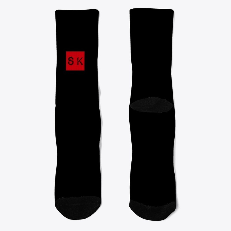 man printed brand shocks