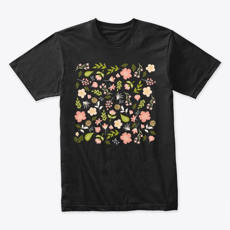 Spring grass and flowers