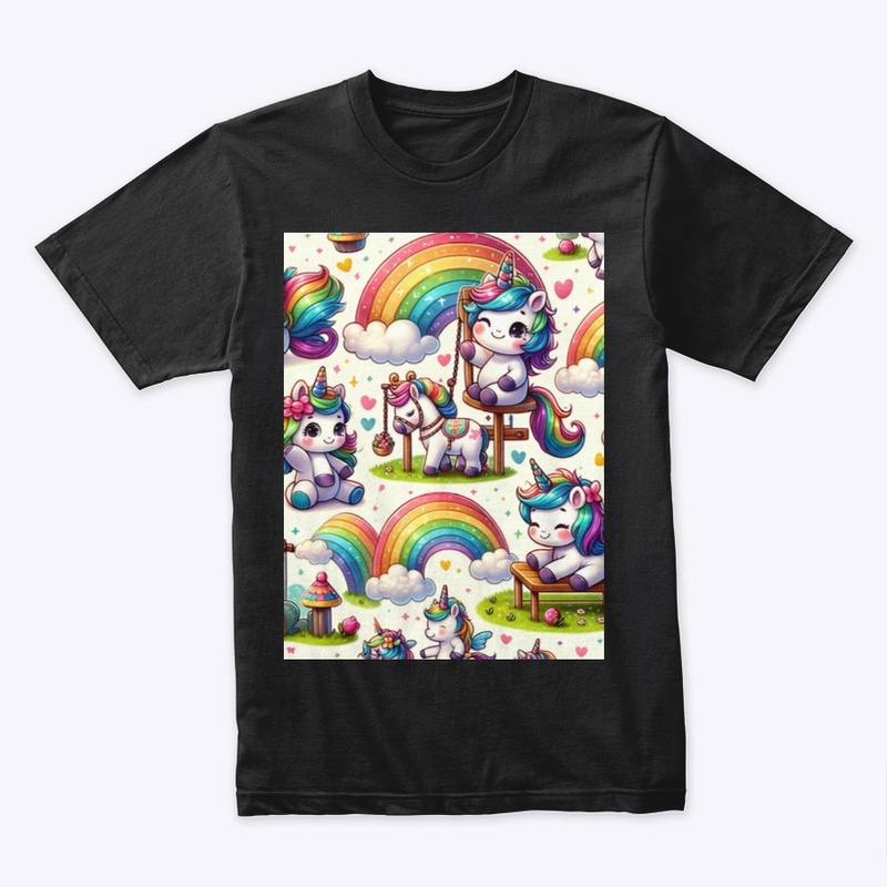 Unicorns Playing Outside