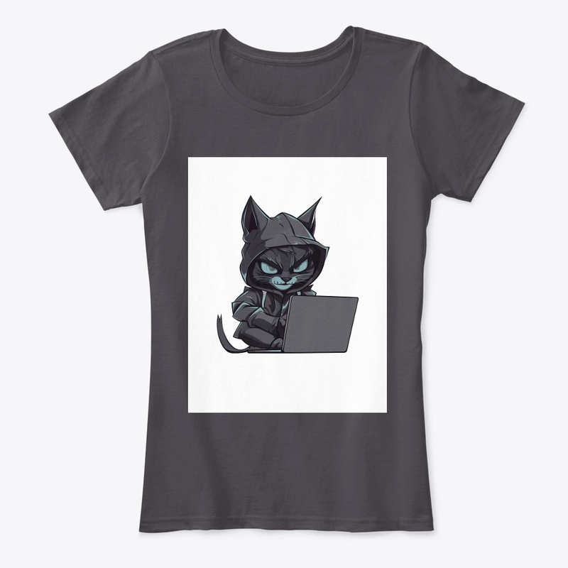 Cool Cat T-Shirt: Typographic Design