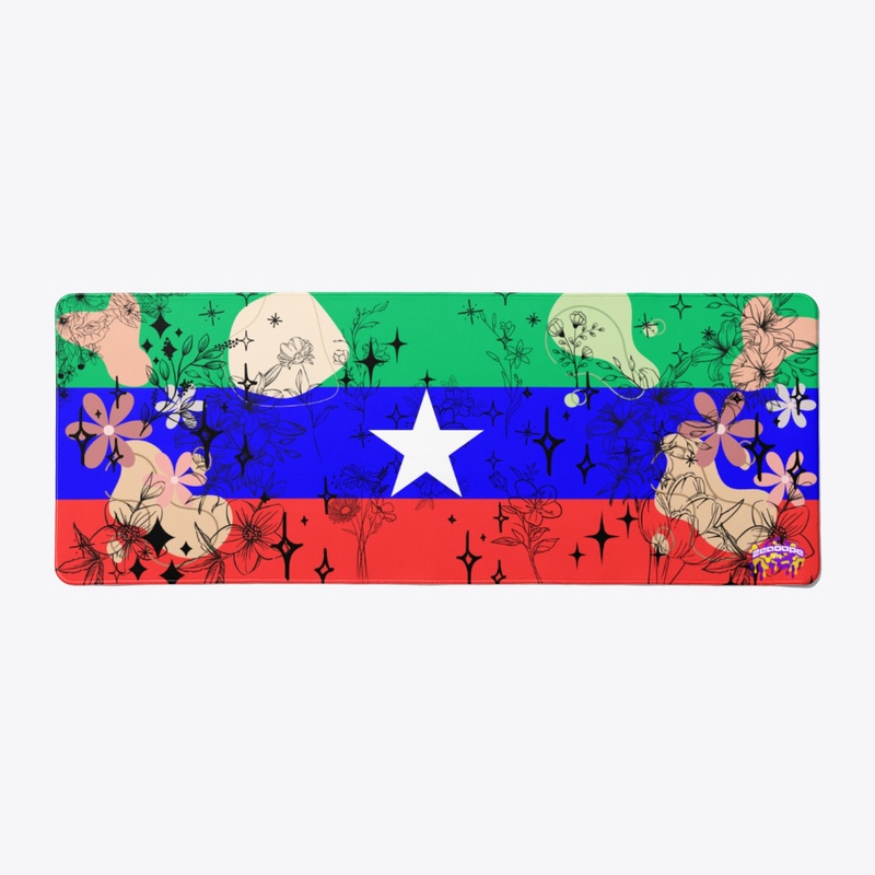 Somali Tri-Frag Marigold Calm mousepad