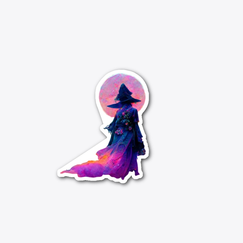 Vaporwave witch