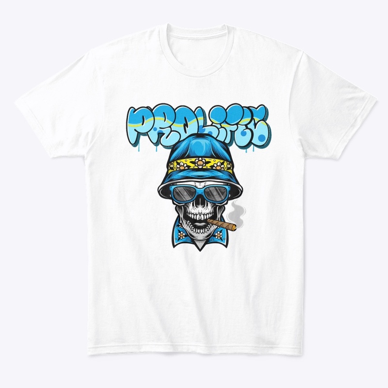 PROLIFIC GRAFFITI LOGO - SMOKING SKULL