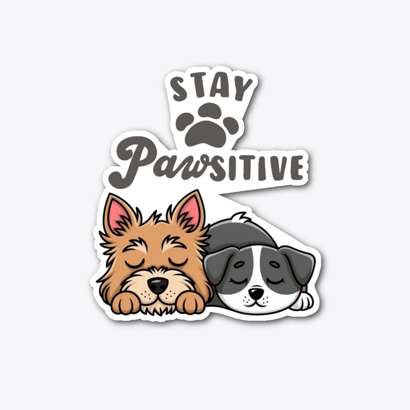 Stay Pawsitive Art Of Dog & Cat