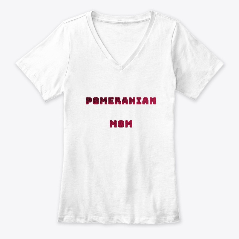 Pomeranian Mom Red Design