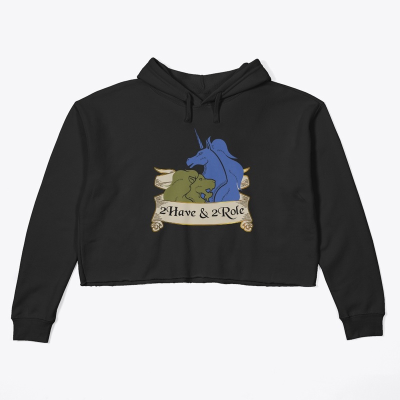 2 Have & 2 Role Crop hoodie