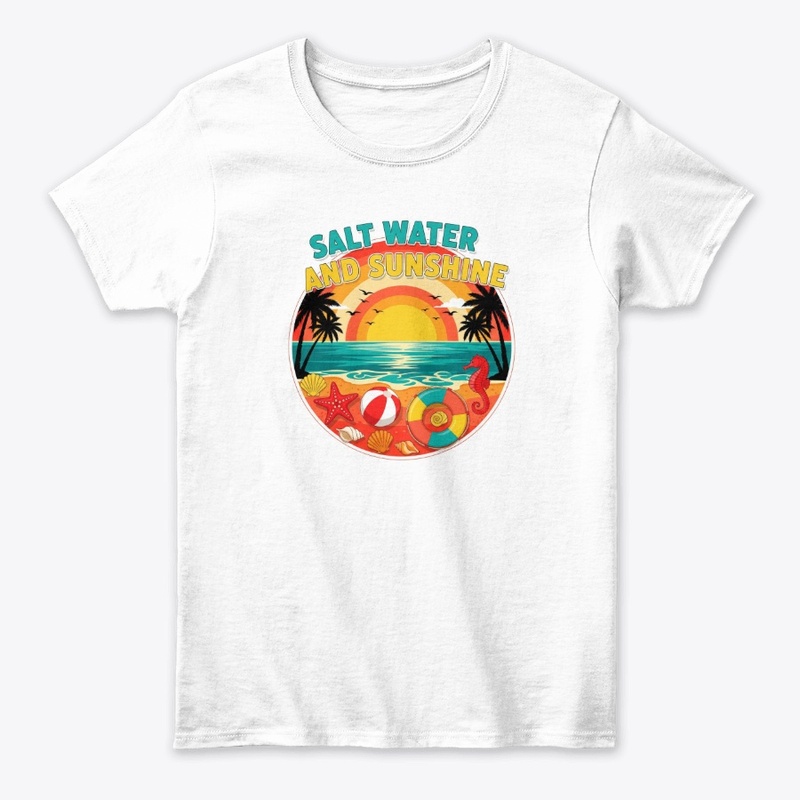 Salt Water and Sunshine Colorful Summer
