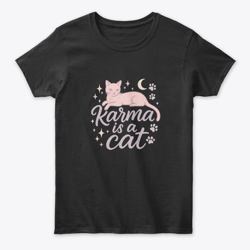 Karma Is a Cat Pastel Art Gift