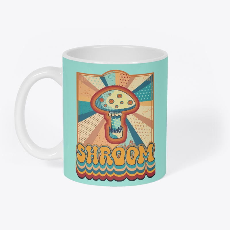 Cute just a mushroom retro groovy